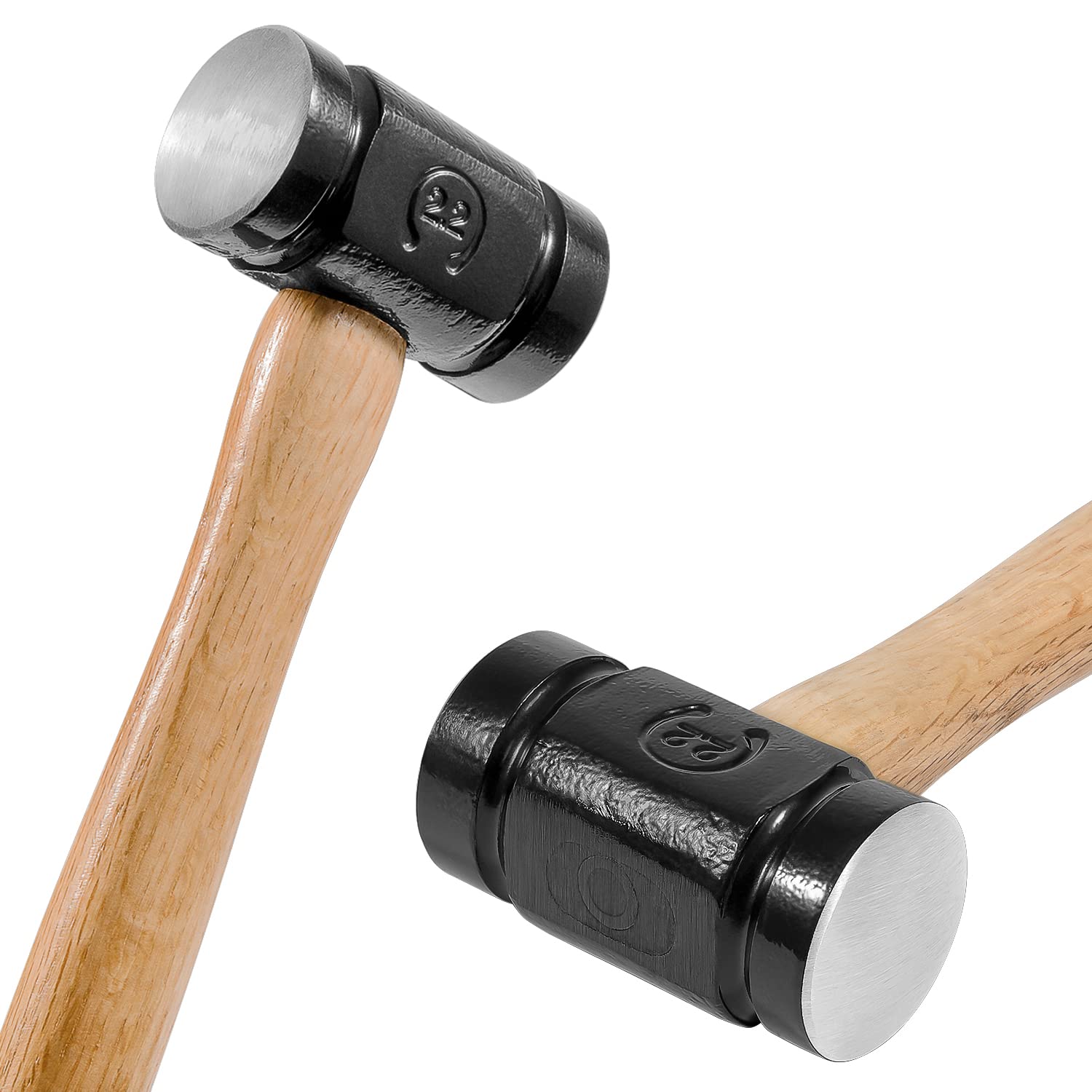 Blacksmith Hammer - Round & Flat Face, Handmade Steel -8