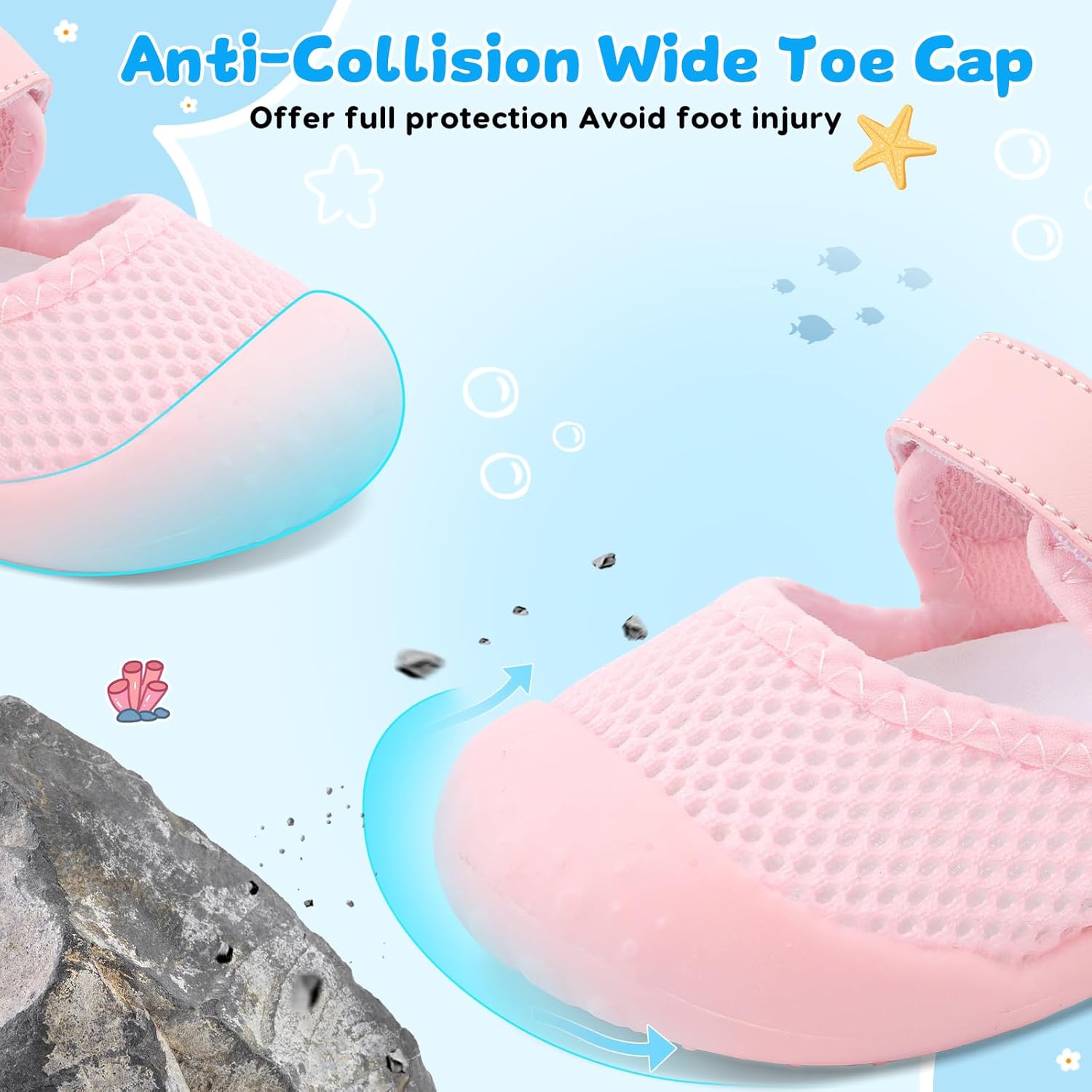 Baby Sandals Infant Toddler Girl Boy Beach Water Shoes Comfy Barefoot Wide Walking Shoe Breathable Summer Mary Jane Style Shoes - Image 2
