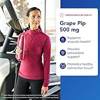 Vista 3 de Pure Encapsulations Grape Pip 500 mg Apoya la salud vascular 120 cápsulas