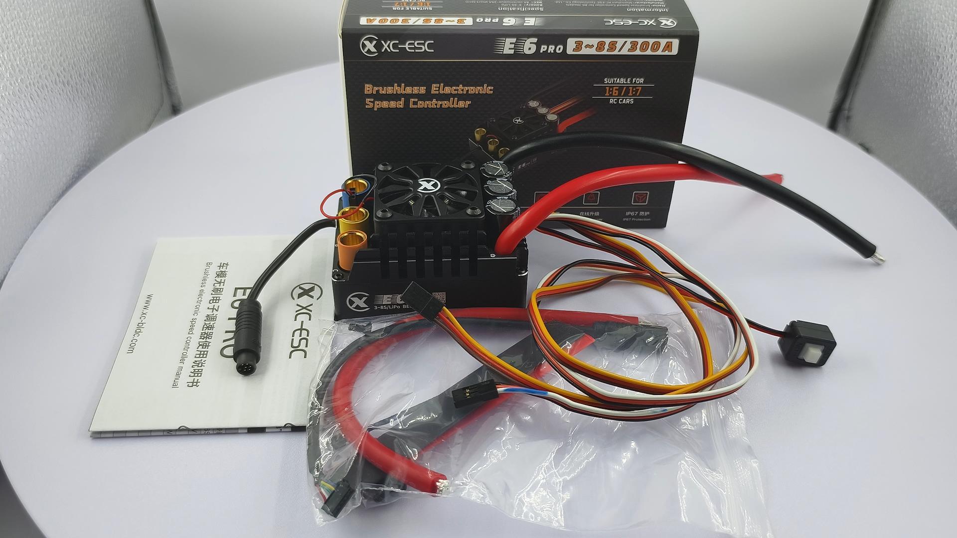Amazon.com: XC E6PRO Sensored Brushless ESC for RC Car, 3-8S Lipo