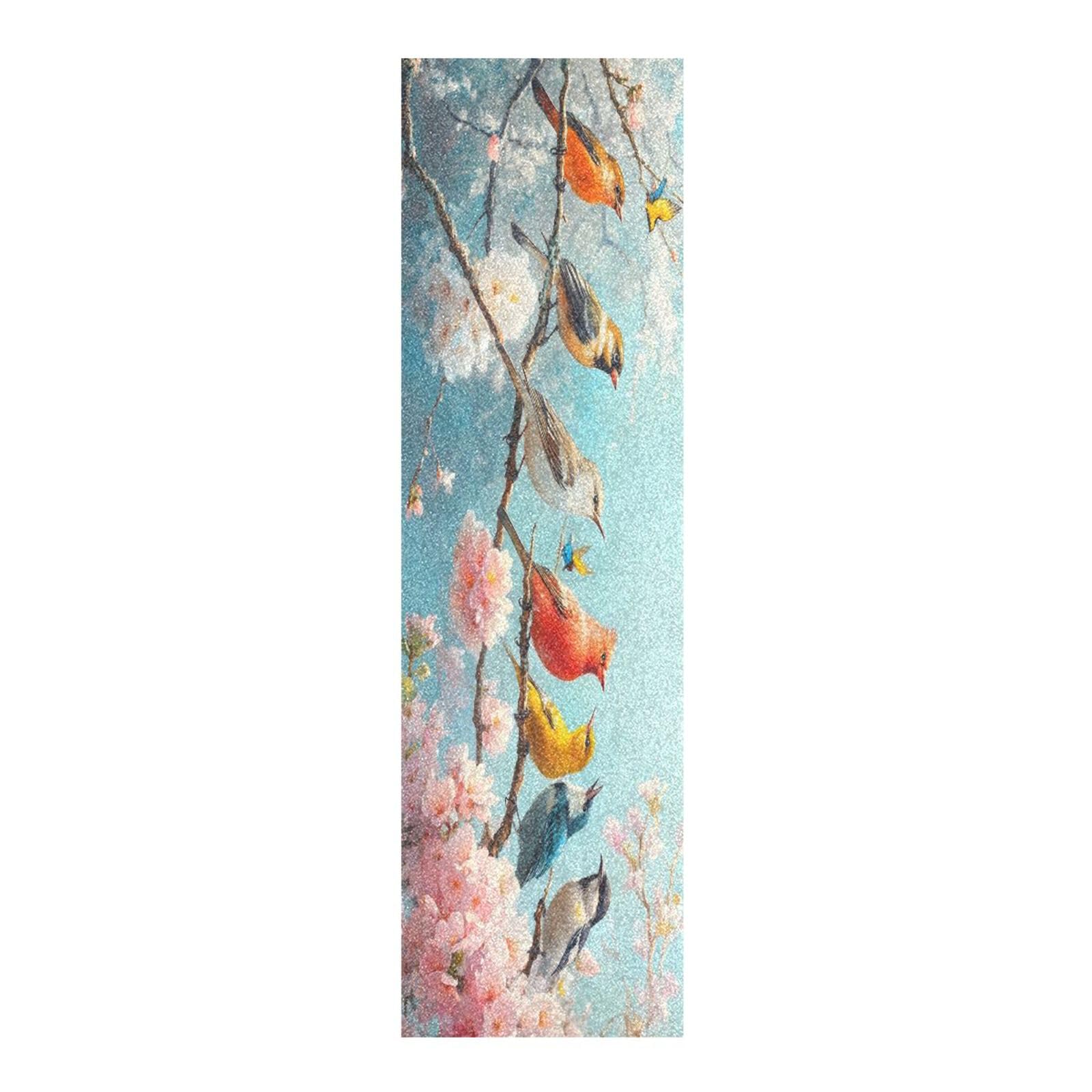 CZXW Spring Tree Birds Skateboard Grip Tape Non-Slip Longboard Griptape Skate Board Tapes Sheet for Decor 44