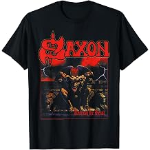 Official Saxon Unleash the Beast Heavy Metal Band T-Shirt