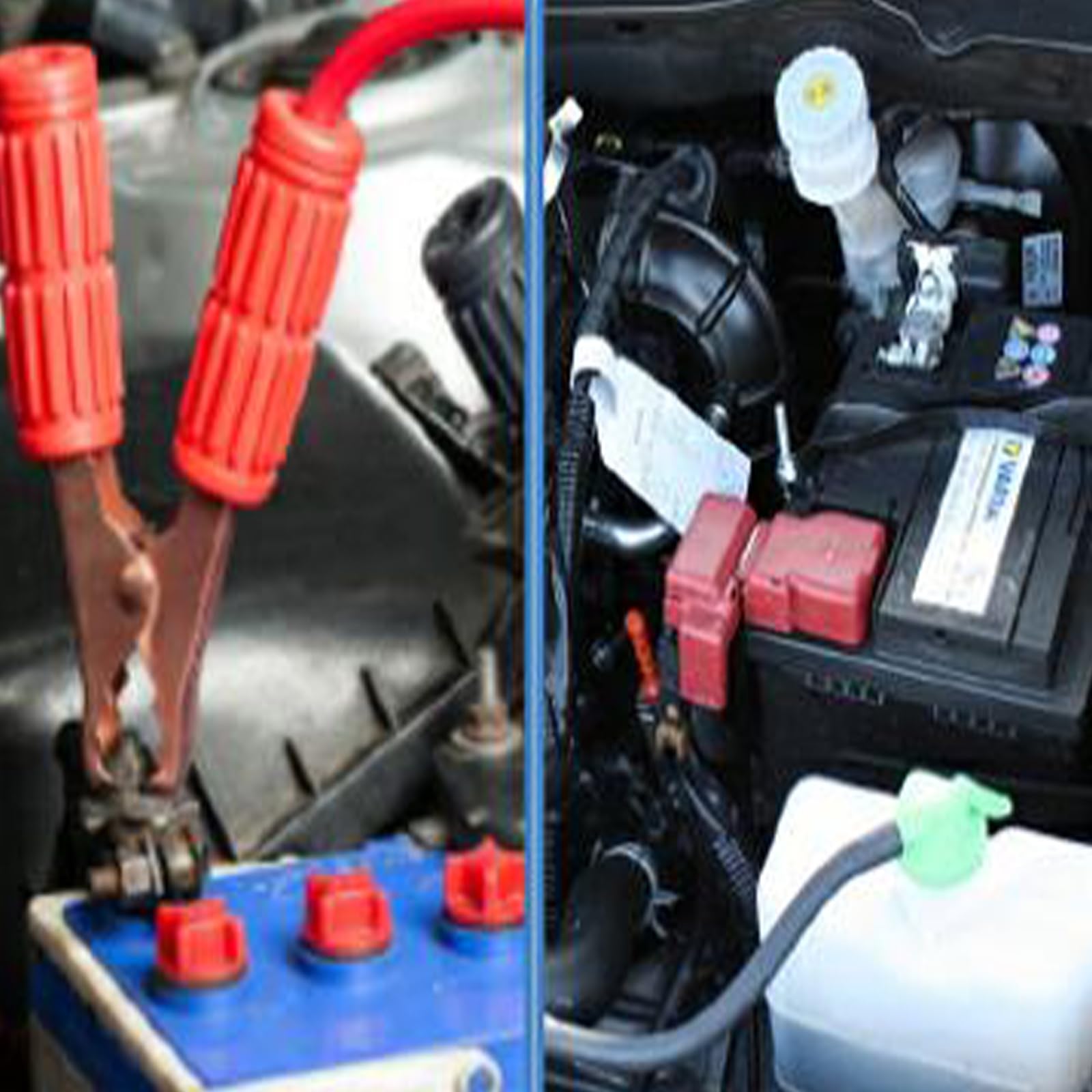 Terminali Batterie Auto 2 Pezzi, Connettori Terminali Batteria, Morsetti Connettori Auto In Ottone Positivi e Negativi,Vite Singola M10 Grande Corrente 300A per Camion Automobili