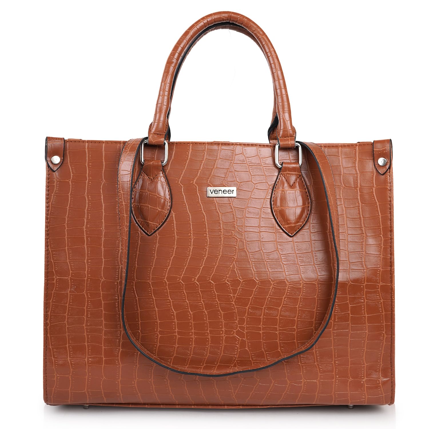 Veneer Croco Pattern Stylish Classy Design Trendy Travel Dailyuse Tote Shoulder Handbag For Women (B0CNY3RPBV) Amazon Price History, Amazon Price Tracker