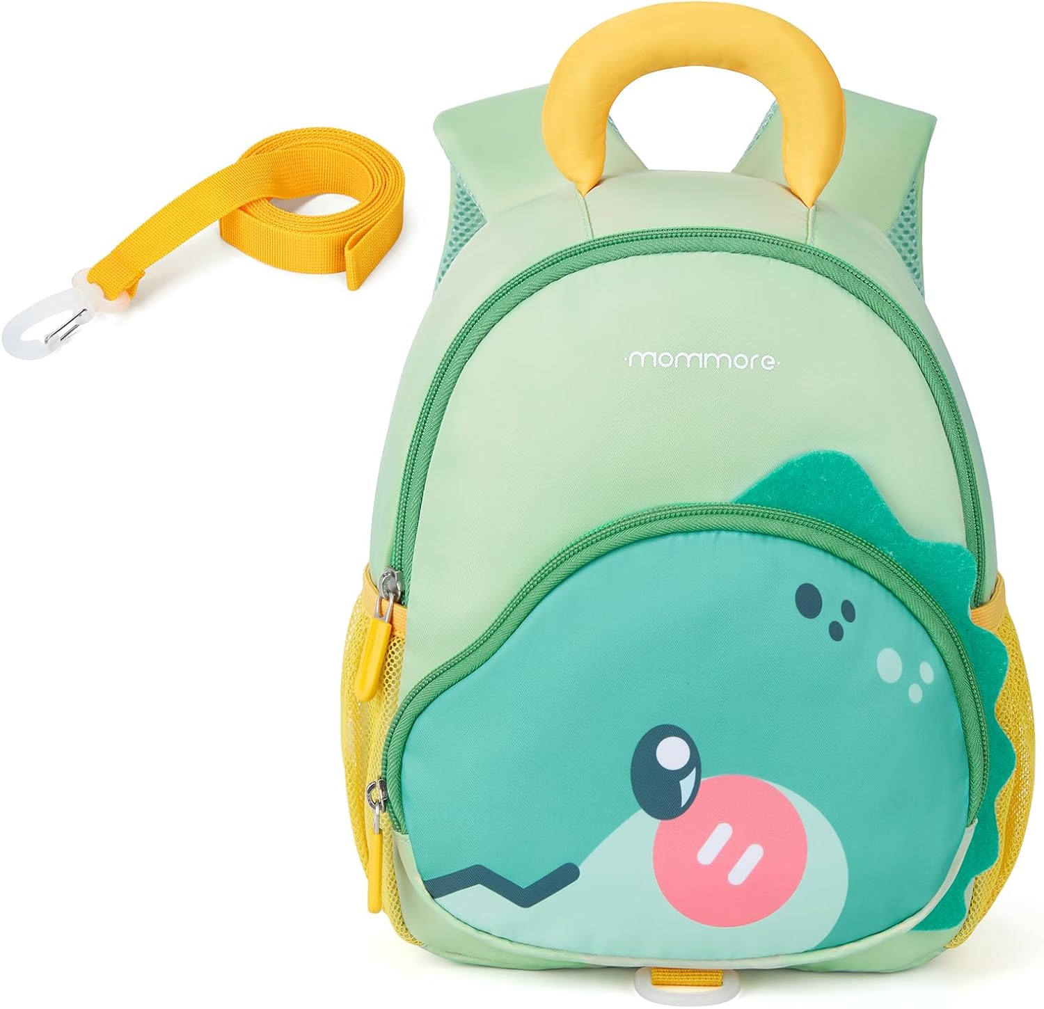 mommore Toddler Backpack for Boys 2-4 Cute 3D Kids Backpack Dinosaur Small Pre-K Backpacks Water-Resistant for Preschool Kindergarten with Toddler Leash, Chest Buckle