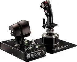 Thrustmaster Hotas Warthog - Acelerador duplo e manche com tecnologia HEART HallEffect AccuRate para PC