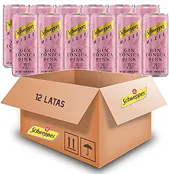 Kit c/ 12und Gin Tônica Pink Lata 269ml