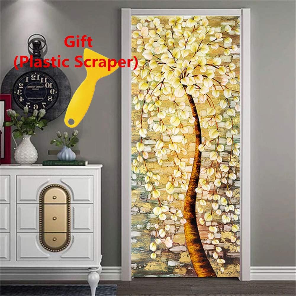 KeLay Fs 3D Door Wall Murals Wallpaper-Door Stickers Decor Door Decals Self-Adhesive Door Mural Poster Vinyl Door Wall Stickers 35.5"x 78.7"