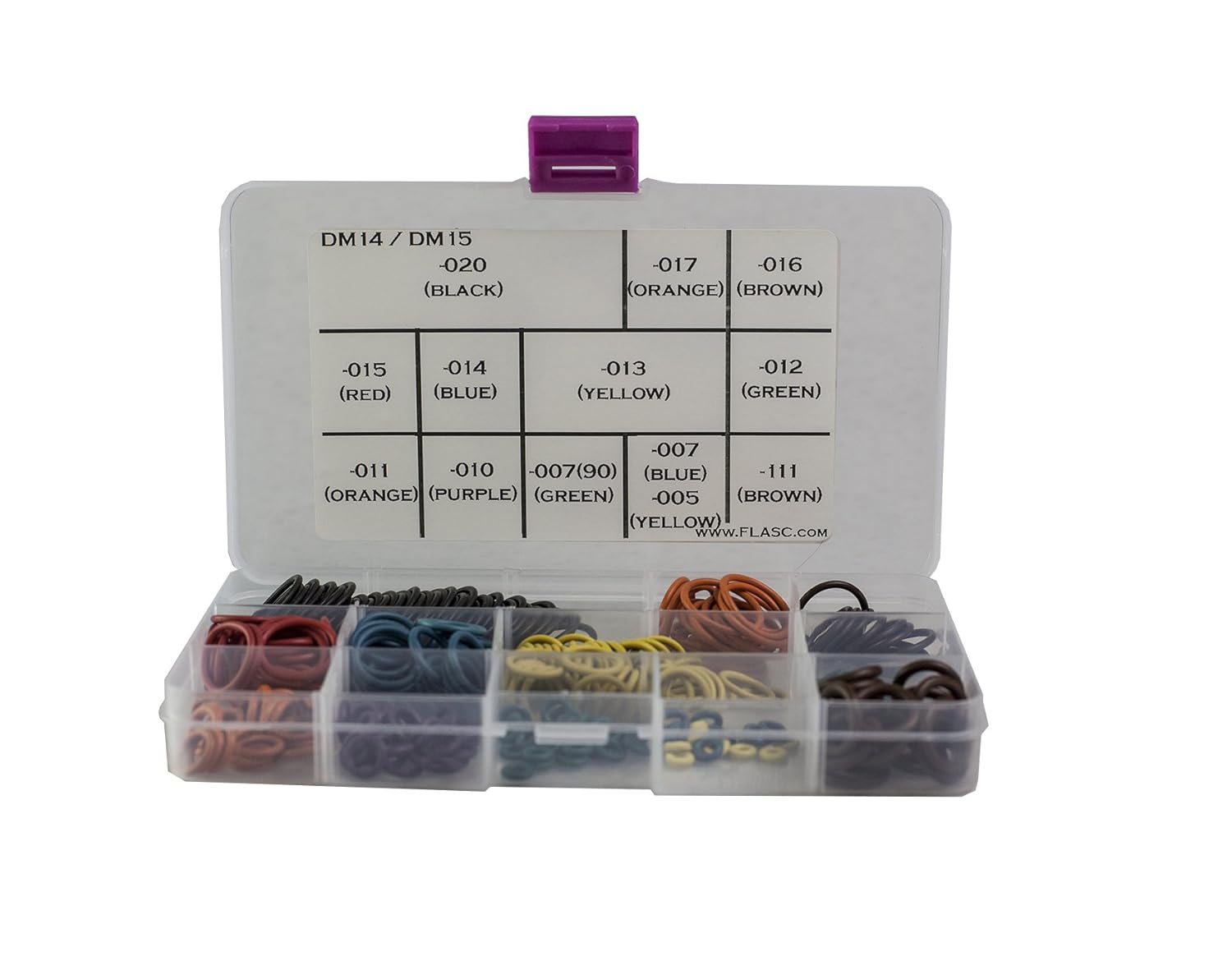 Dye DM14 / DM15 Deluxe Color Coded o-Ring kit W/ 300+ orings by Flasc Paintball
