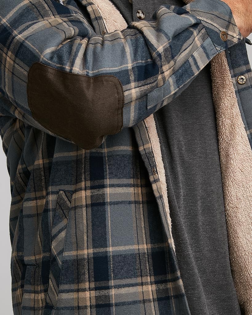 Venado Northwoods Hooded Shirt Jacket - Work Coat for Men