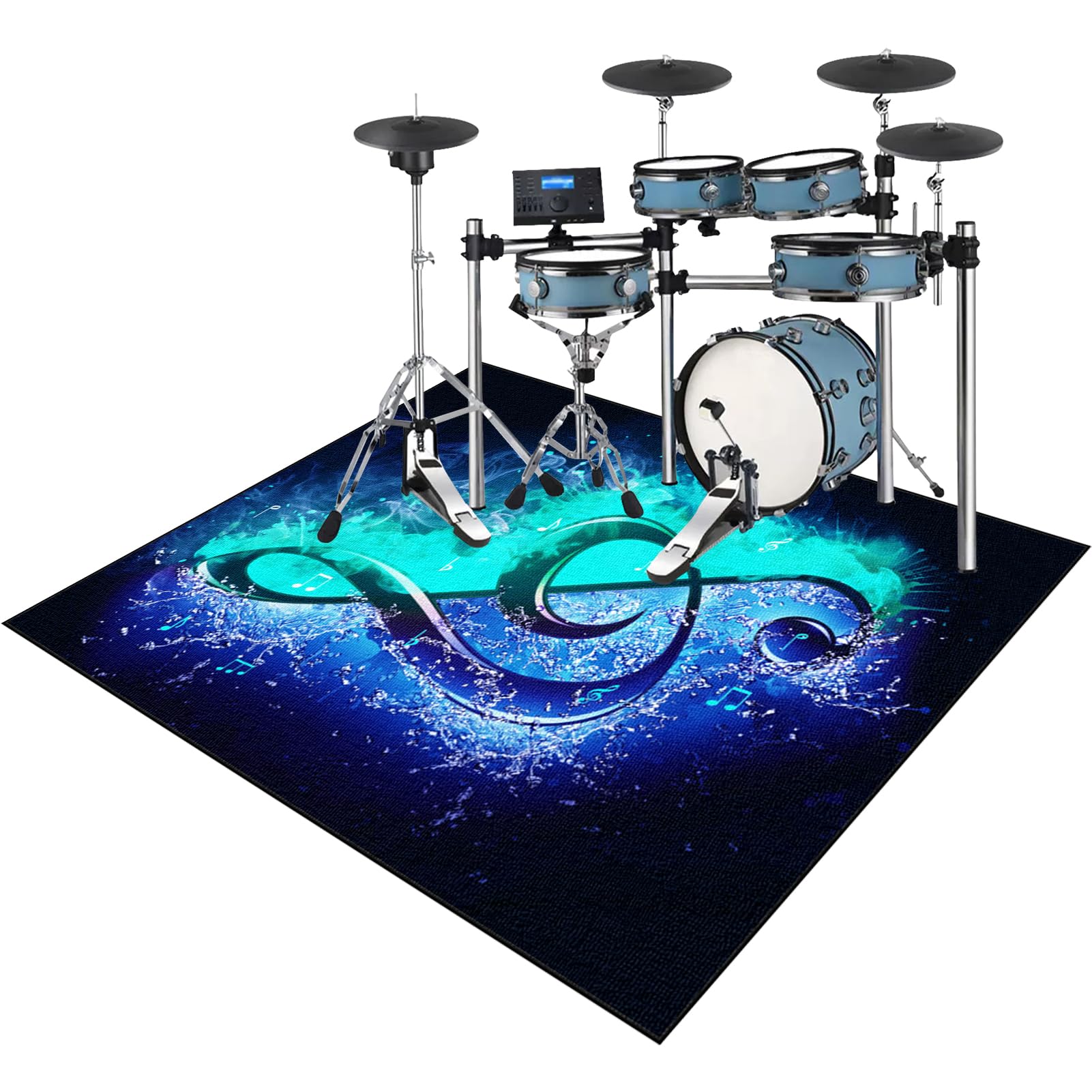 170 x 140 cm Mata perkusyjna akustyczna mata perkusyjna elektroniczna mata bębnowa dźwiękochłonna profesjonalna mata jazzowa do dużych skarbów i innych instrumentów muzycznych mata perkusyjna