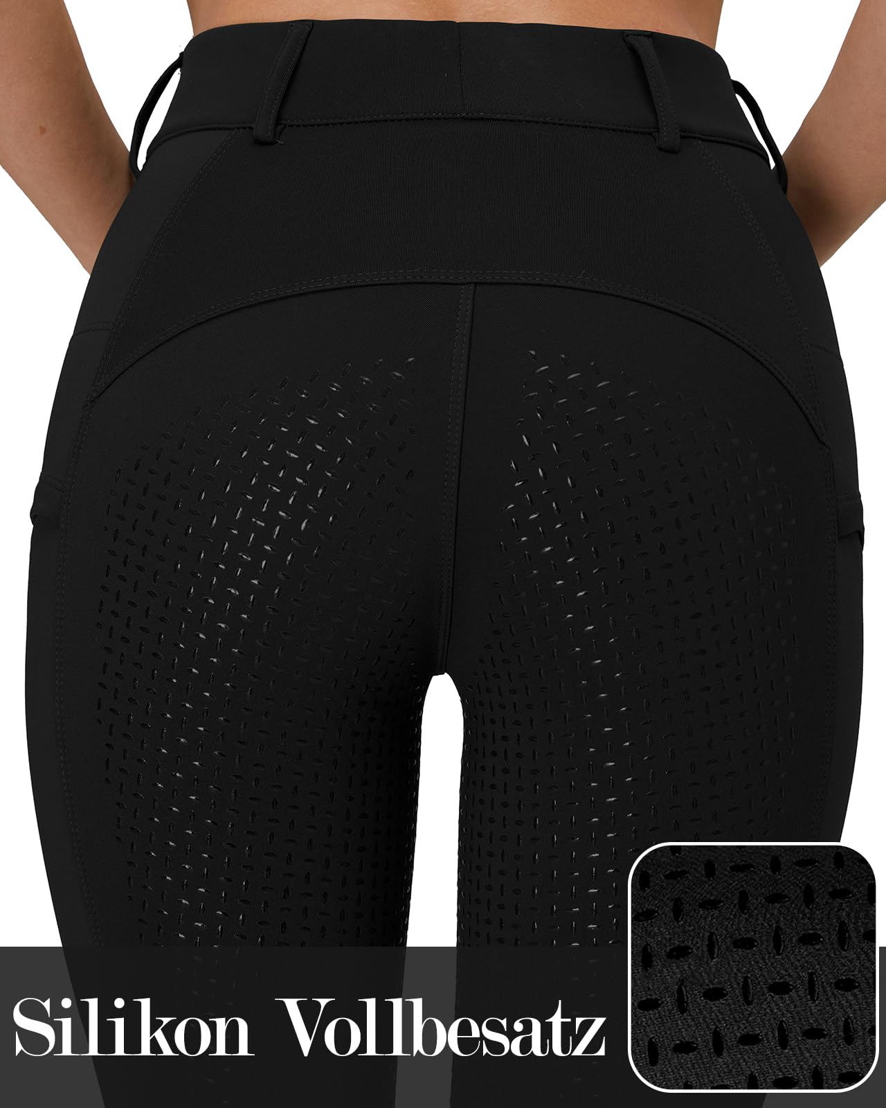 Damskie legginsy do jazdy konnej, pełne siedzisko, silikonowe, damskie rajstopy, spodnie jeździeckie z kieszeniami na telefon