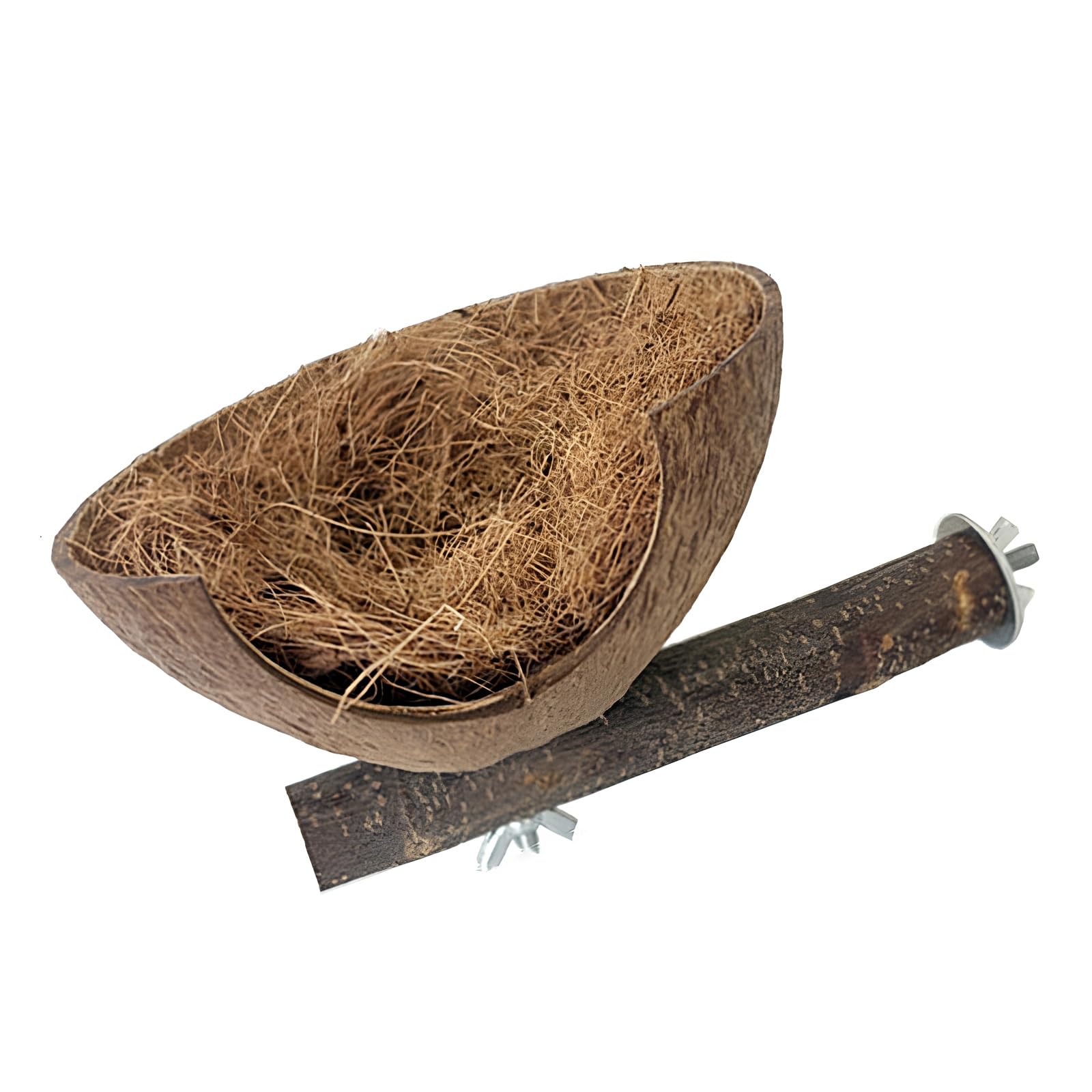LUCKGONI Comfortable Natural Bird Nest and Perch for Small Bird Budgies Easy to Clean Home Parrots Habitat Shelter Place