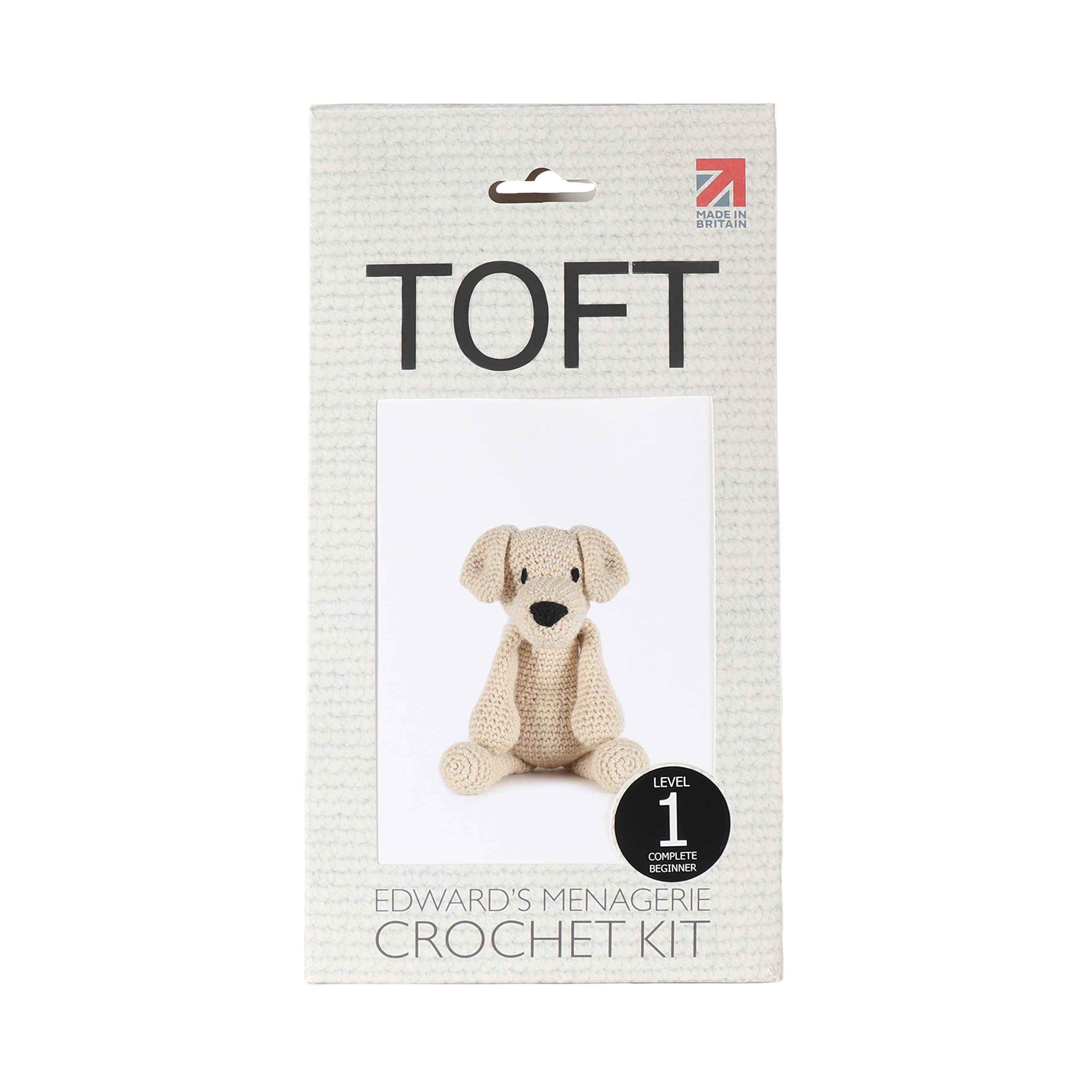 TOFT | Edwards Menagerie | Eleanor The Labrador Crochet Kit | Luxury Pure Wool | Beginner Friendly