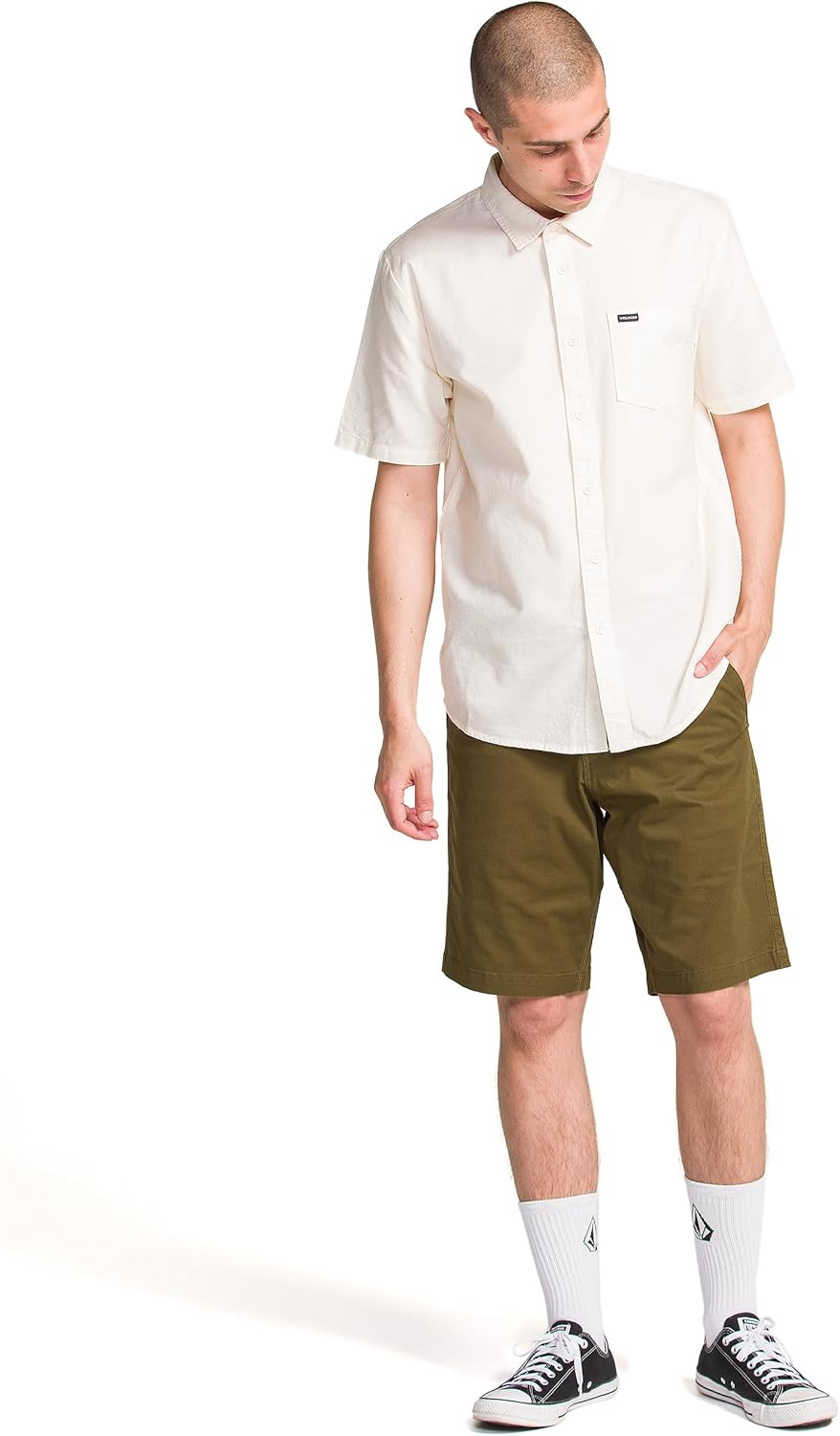 Volcom Men's Road Trip Stretch Twill 20" Chino Short