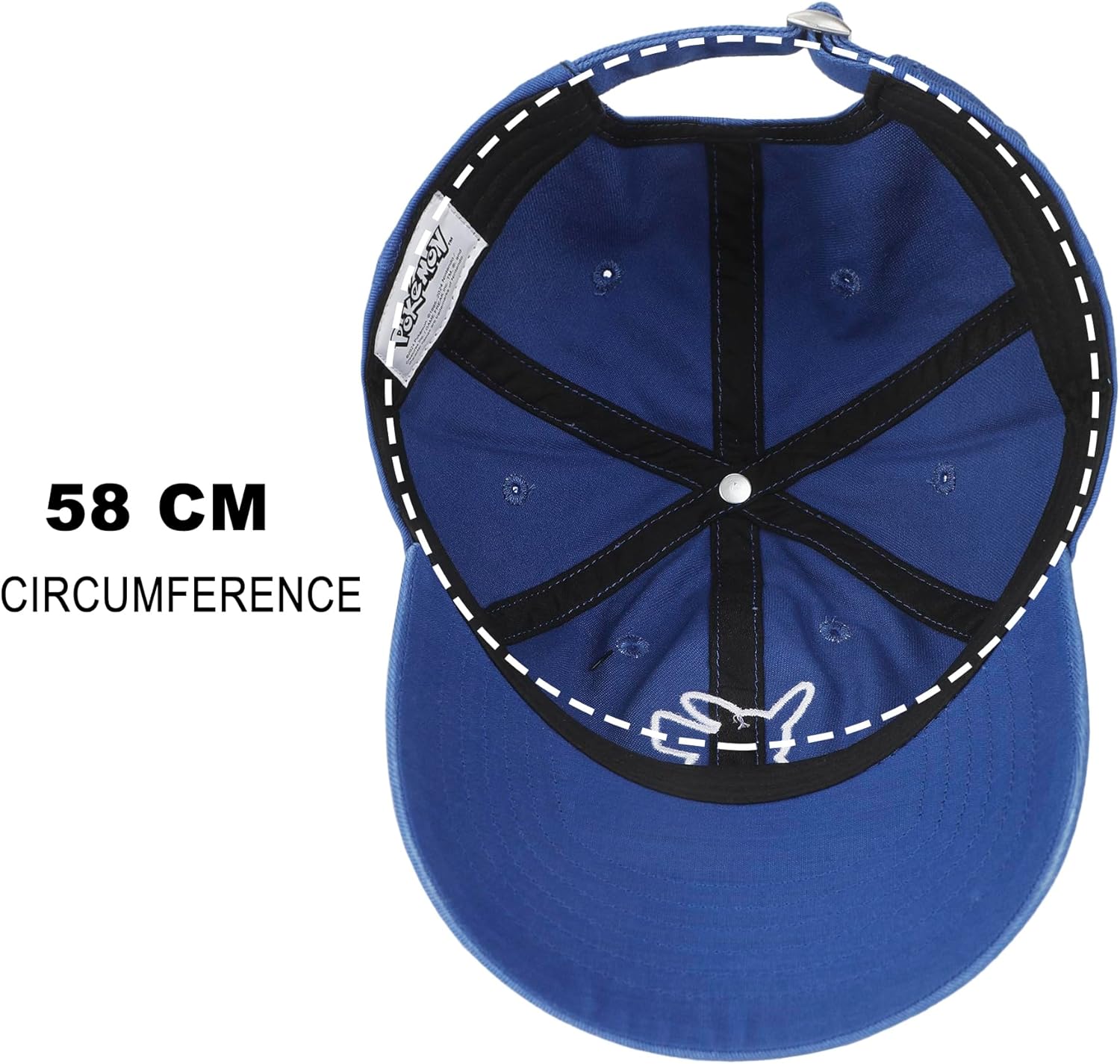 Pokémon Pikachu Printed Patch Blue Unstructured Baseball Cap - Image 5