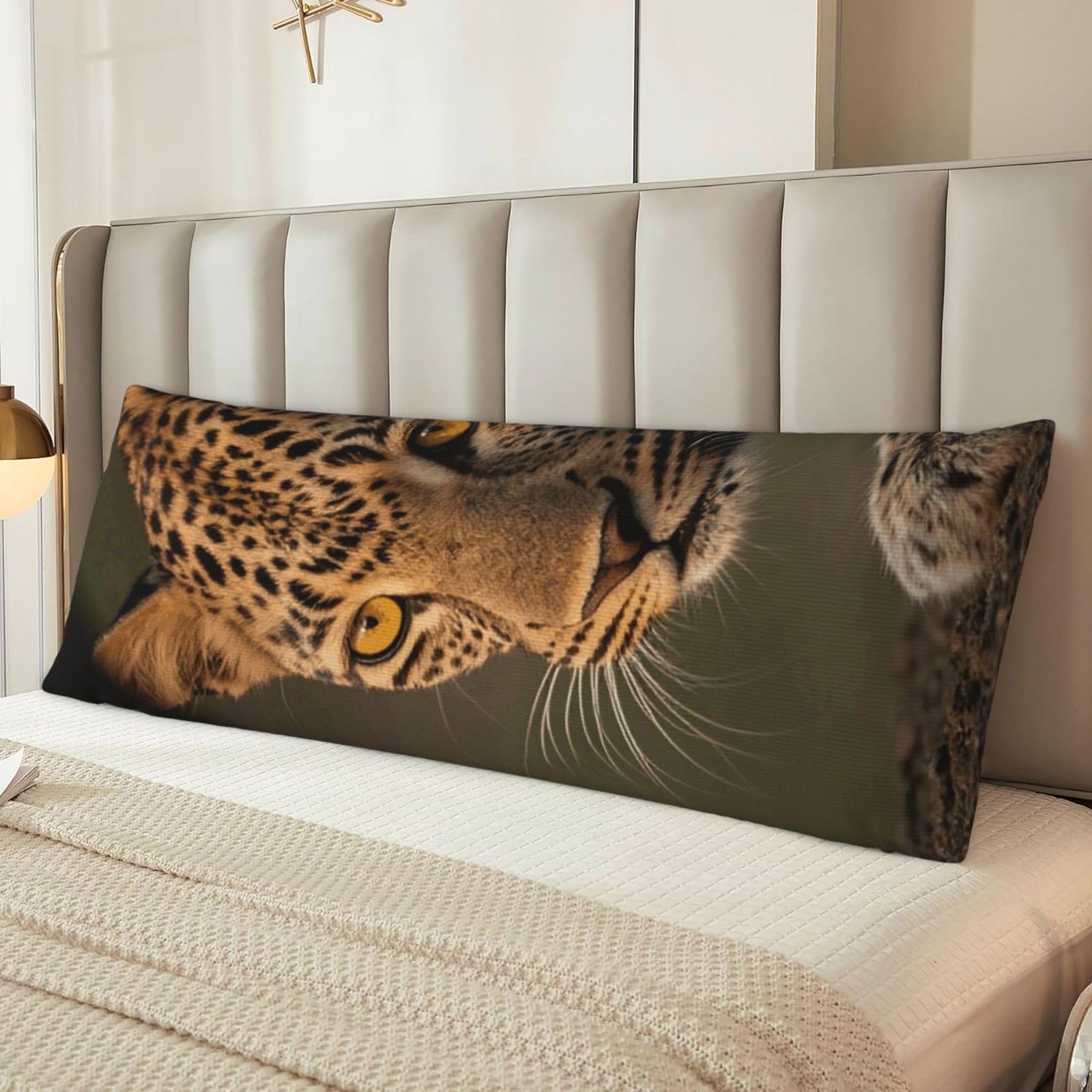 Cheetah Body Pillow Cover with Hidden Zipper 54"X20",Ultra Soft Microfiber Long Pillow Case Decorative Bedding Pillowcase Cushion Cover Cases for Bedroom Couch Sofa,Home Gifts