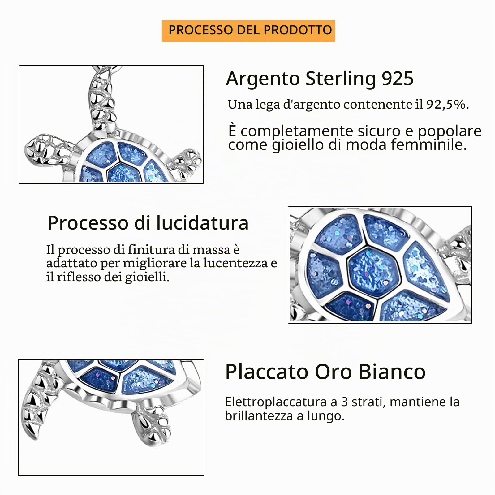 Orecchini Stella Marina/Sirena/Tartaruga Argento 925 Orecchini Pendenti da Spiaggia con Orecchini Pendenti, Mare Hawaiano, Oceano, Gioielli, Regali per Donne Bambine