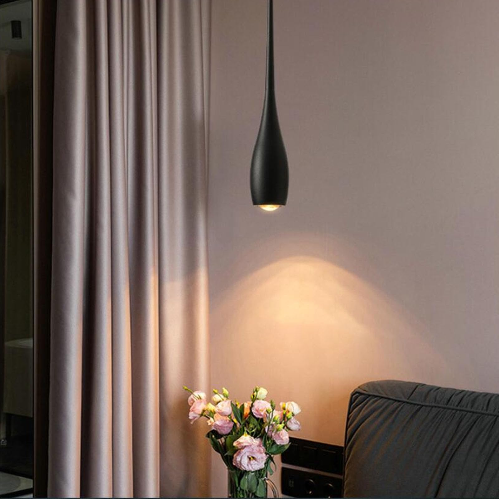 Focket Lampada a Sospensione LED Moderna, Altezza Regolabile Alta