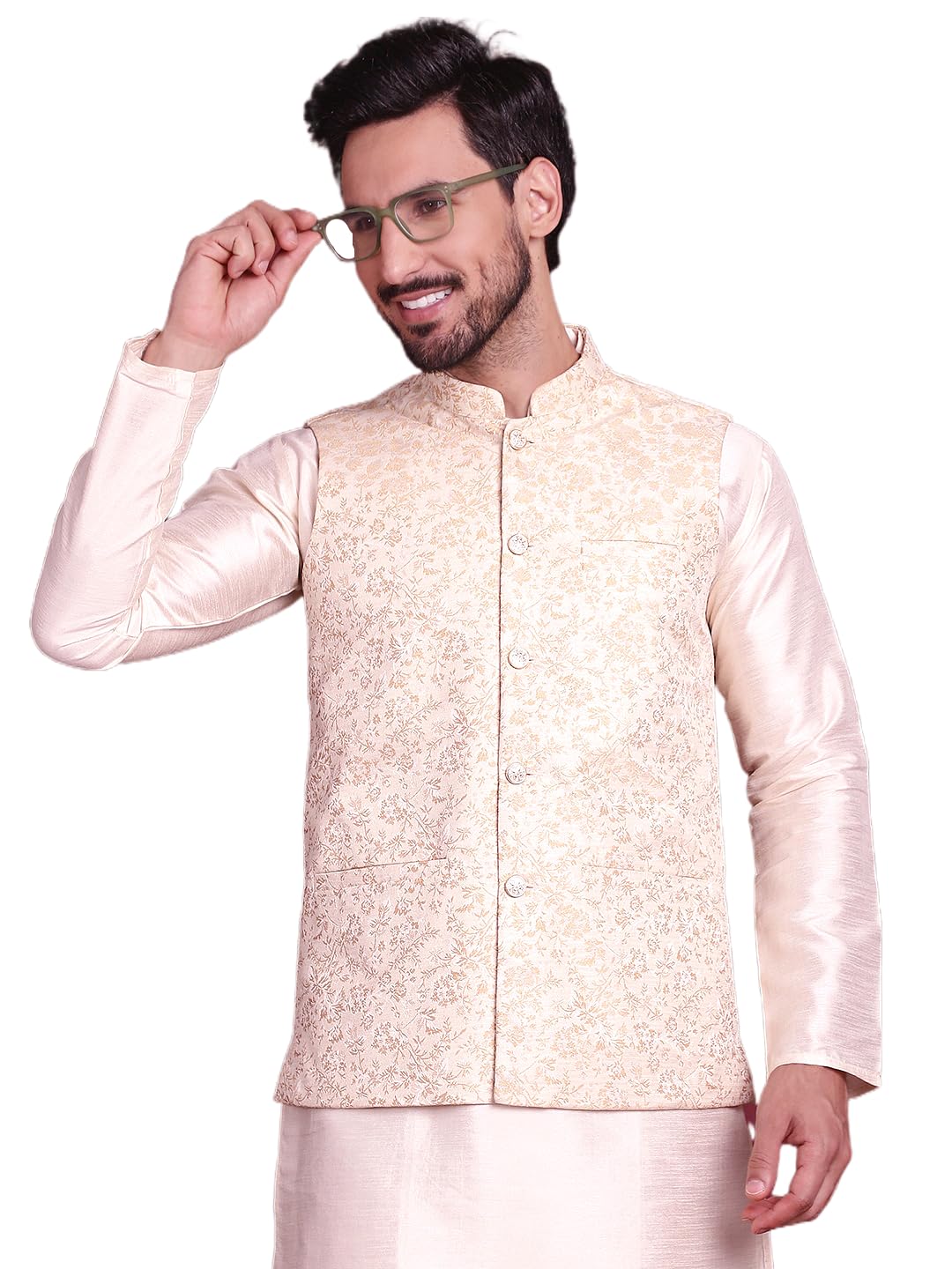 jompers Men's Woven design Waistcoat-picture-27