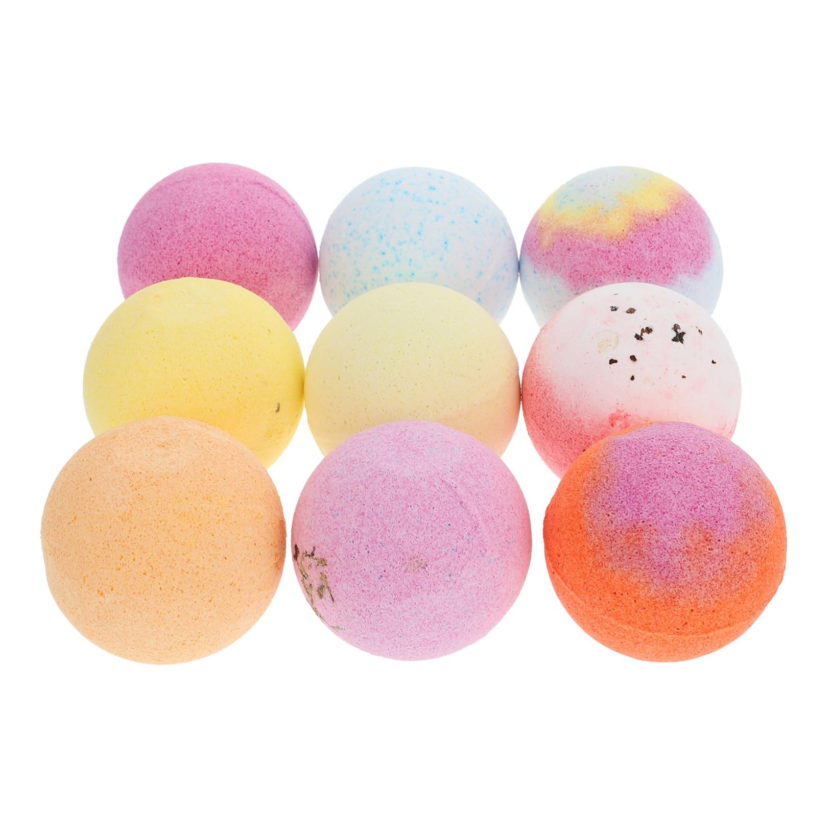 Mikinona Set 9pcs Portable Bath Balls Exfoliating Moisturizing Rejuvenating Spa Experience at Home