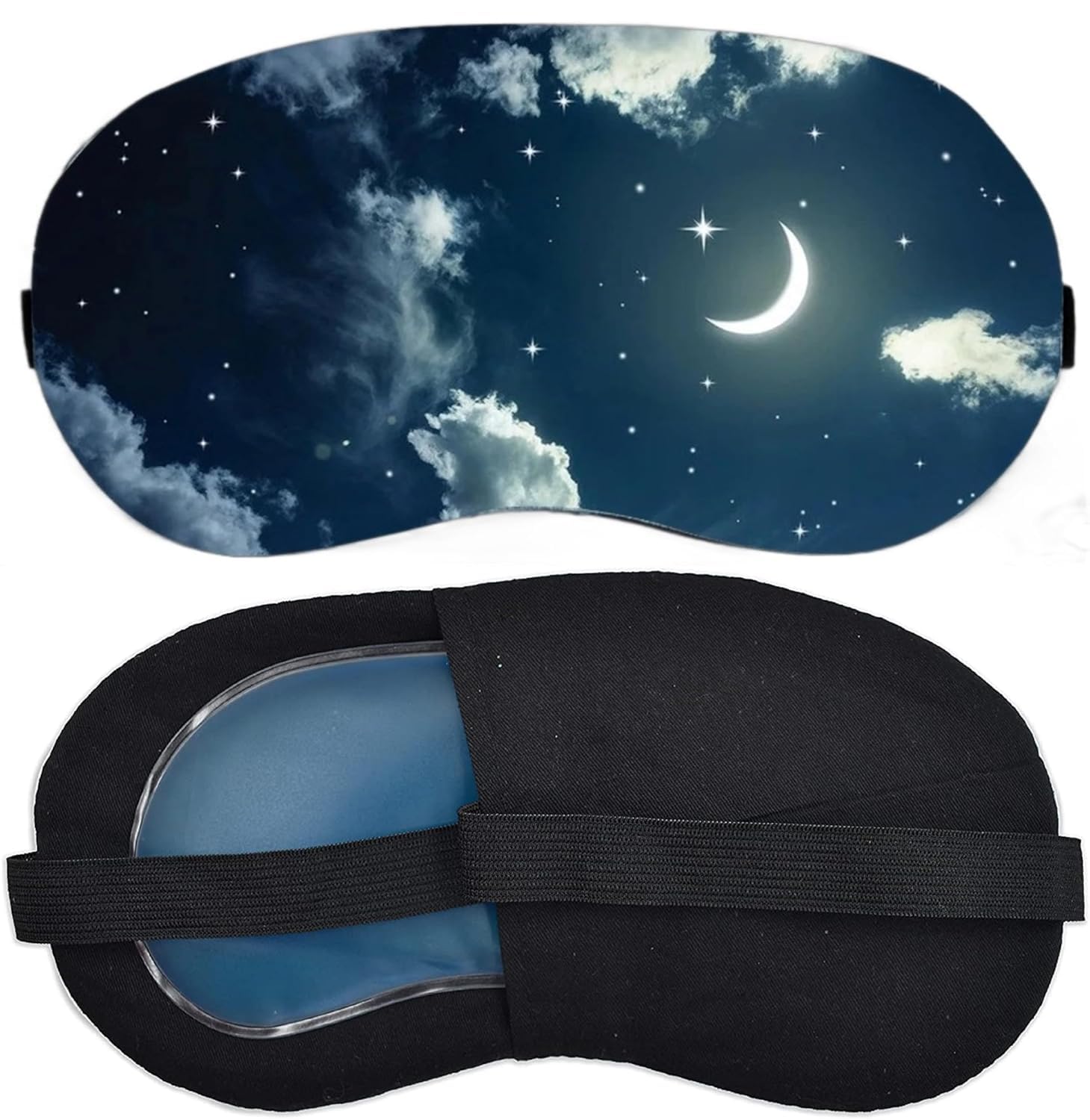 Zenkova Reusable Cooling Gel Eye Mask with Moon Design – Soft Eye Mask for Sleeping, Spa Sessions, Travel Naps, and Headache Comfort-image-24