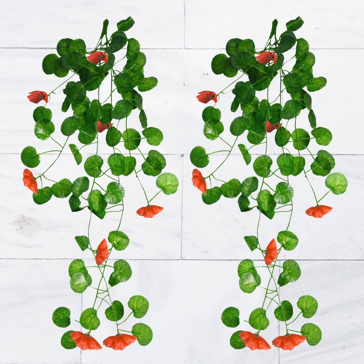 Blue Artificial Flowers Hanging Plant - Home Decor -13
