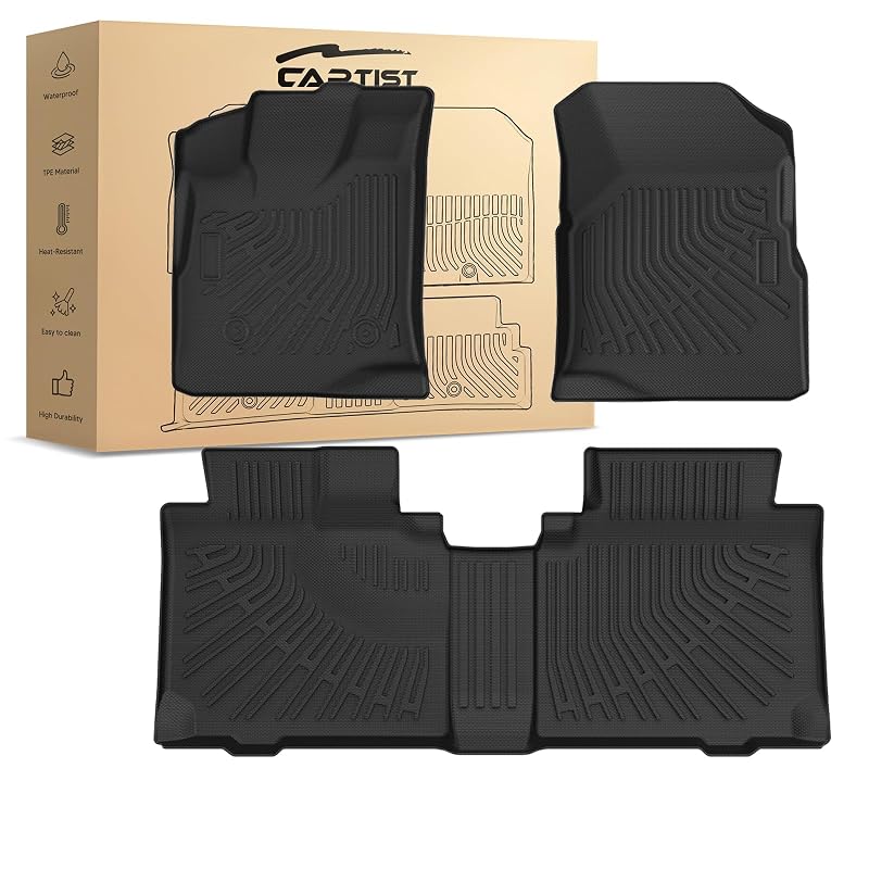 Tapetes Automotivos sob Medida CARTIST em TPE para Chevrolet Equinox e GMC Terrain Denali 2012–2017, Dianteiros e 2ª Fileira