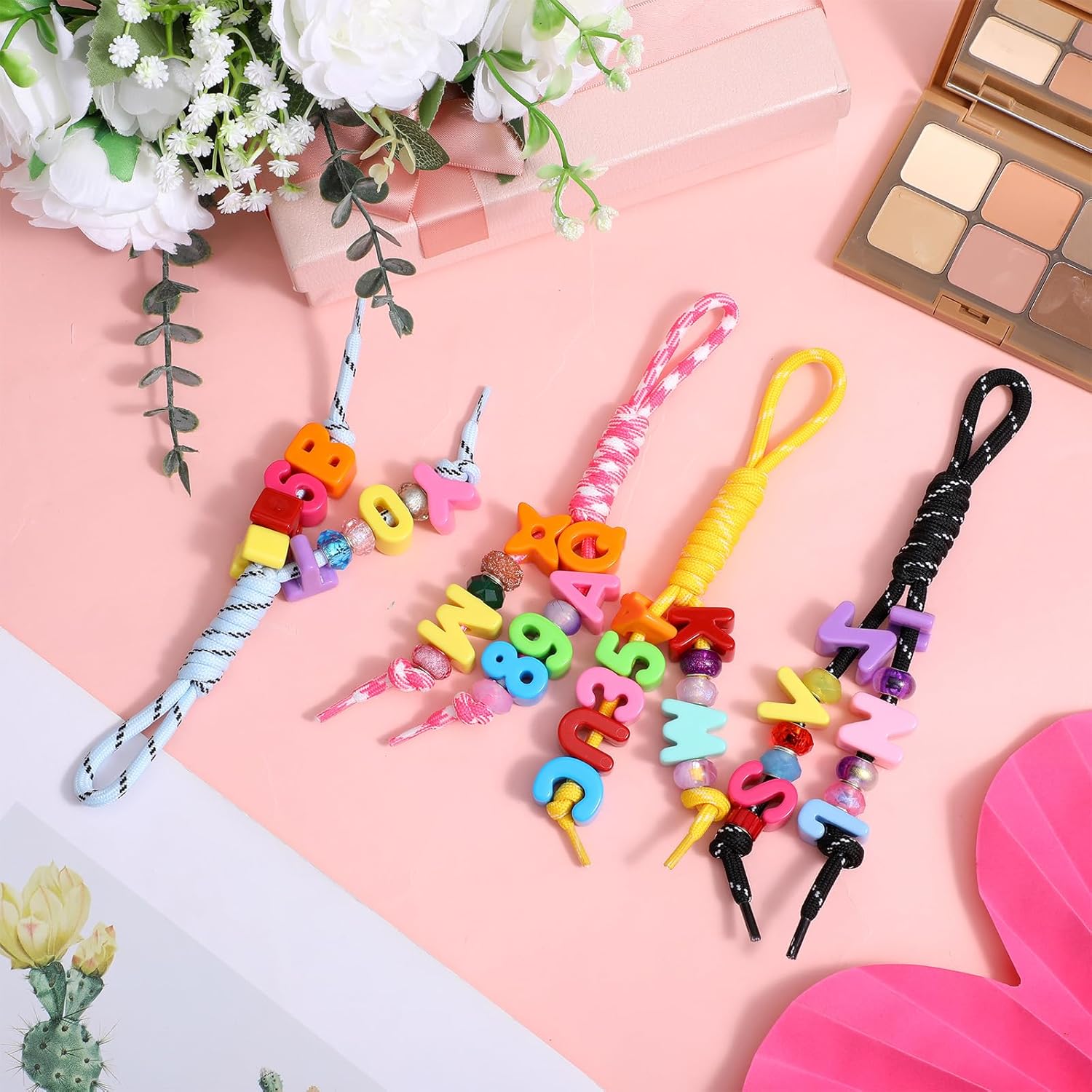 Paracord Rope Keychain, 13 Color Handmade Braided Rope Bag Charm, Colorful Nylon Cord Key Chain, Backpack Purse Handbag Decoration Accessories - Image 4