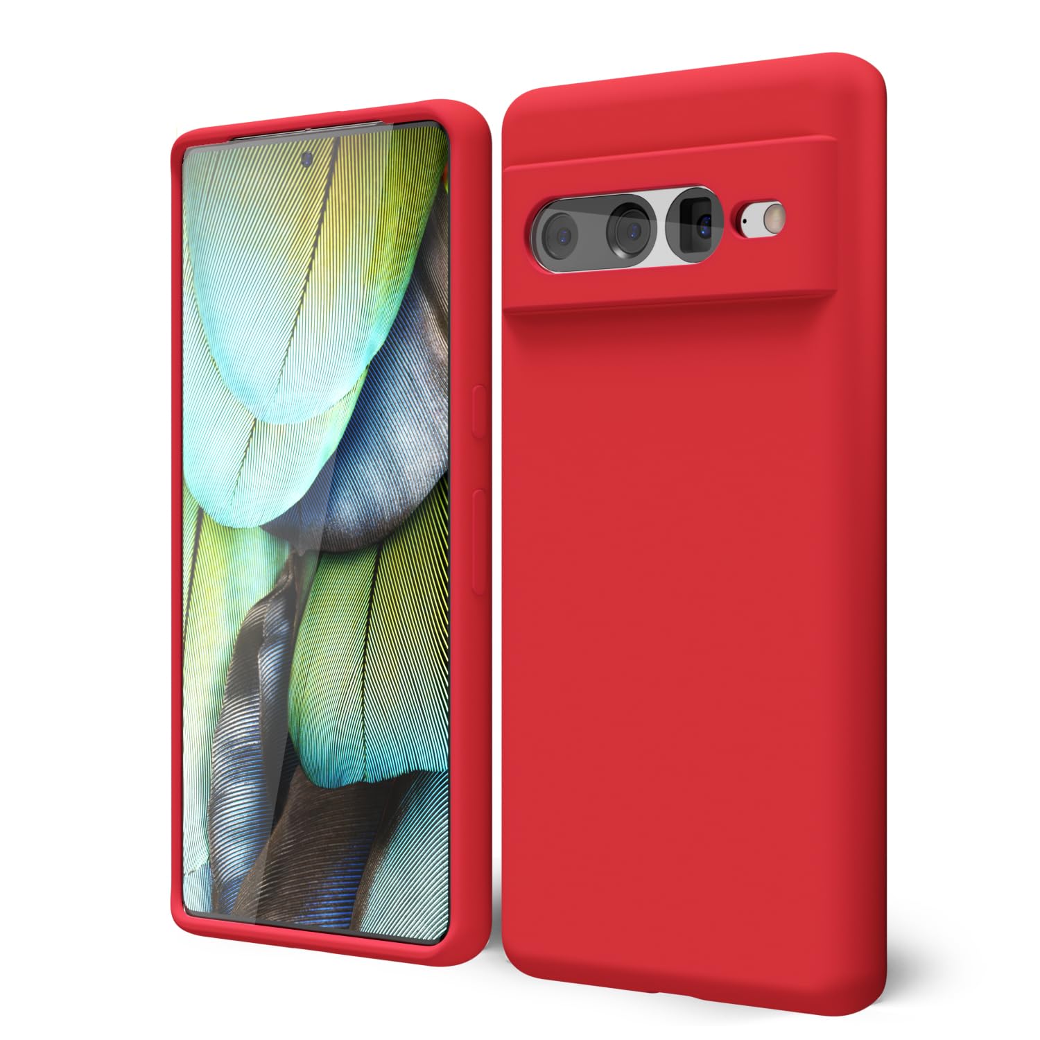 oakxco for Google Pixel 7 Pro Phone Case Liquid Silicone, Cute Thin Slim Soft Rubber TPU Plain Smooth Gel Cover for Women Girl Aesthetic Design, Matte