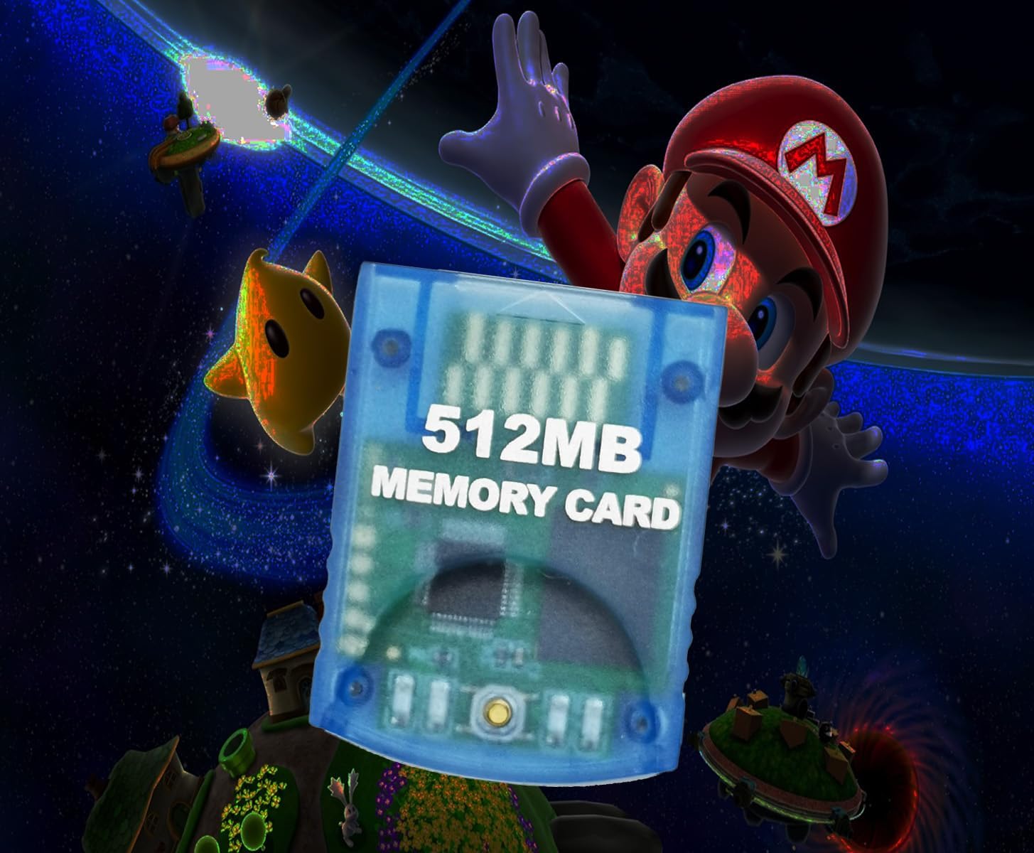 512MB(8192 Blocks) High Speed Gamecube Storage Save Game Memory Card Compatible for Nintendo Gamecube & Wii Console Accessory Kits - Blue - Image 6