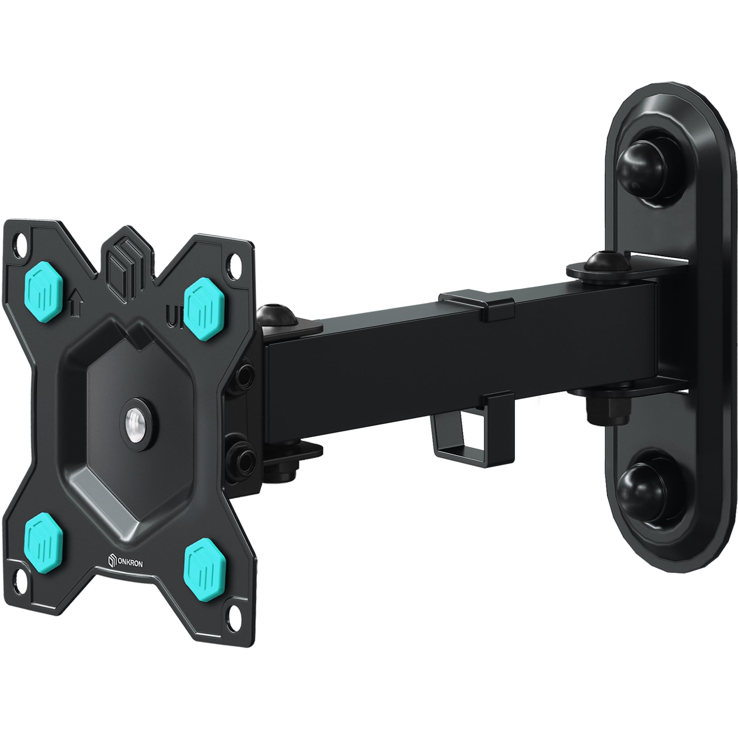 ONKRON Full Motion TV Wall Mount for 10-35 Inch TVs & Screens, PC Monitor Wall Mount Weight up to 20 kg - TV Arm Wall Bracket VESA 75x75 & 100x100/TV Wall Bracket Tilt and Swivel Rotation R2-B Black