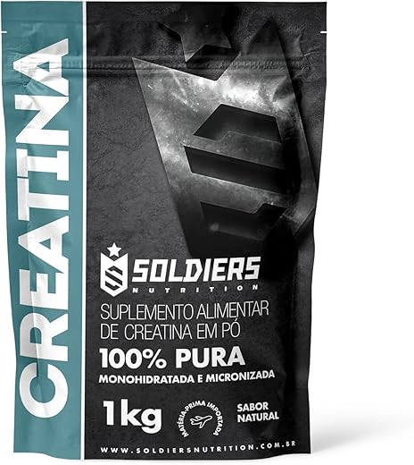 Creatina Monohidratada 1Kg – 100% Pura Importada – Soldiers Nutrition