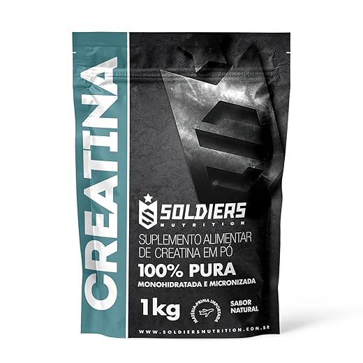 Creatina Monohidratada 1Kg - 100% Pura Importada - Soldiers Nutrition