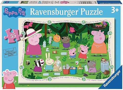 Ravensburger Rompecabezas de Peppa Pig para niños de 3 años y hasta 35 piezas, juguetes educativos para niños pequeños, regalos para niños