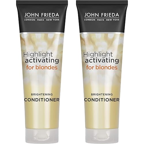 John Frieda Sheer Blonde Brightening Hair Conditioner, Helps Nourish and Activate Natural-looking Highlights, 8.45 Ounce (2 Pack)