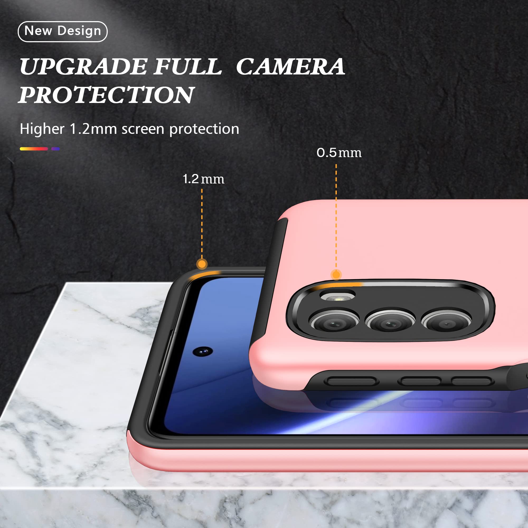 SEAHAI Cover per Google Pixel 7A, Glassato Traslucido Dura SEAHAI Cover per Google Pixel 7A, Glassato Traslucido Dura