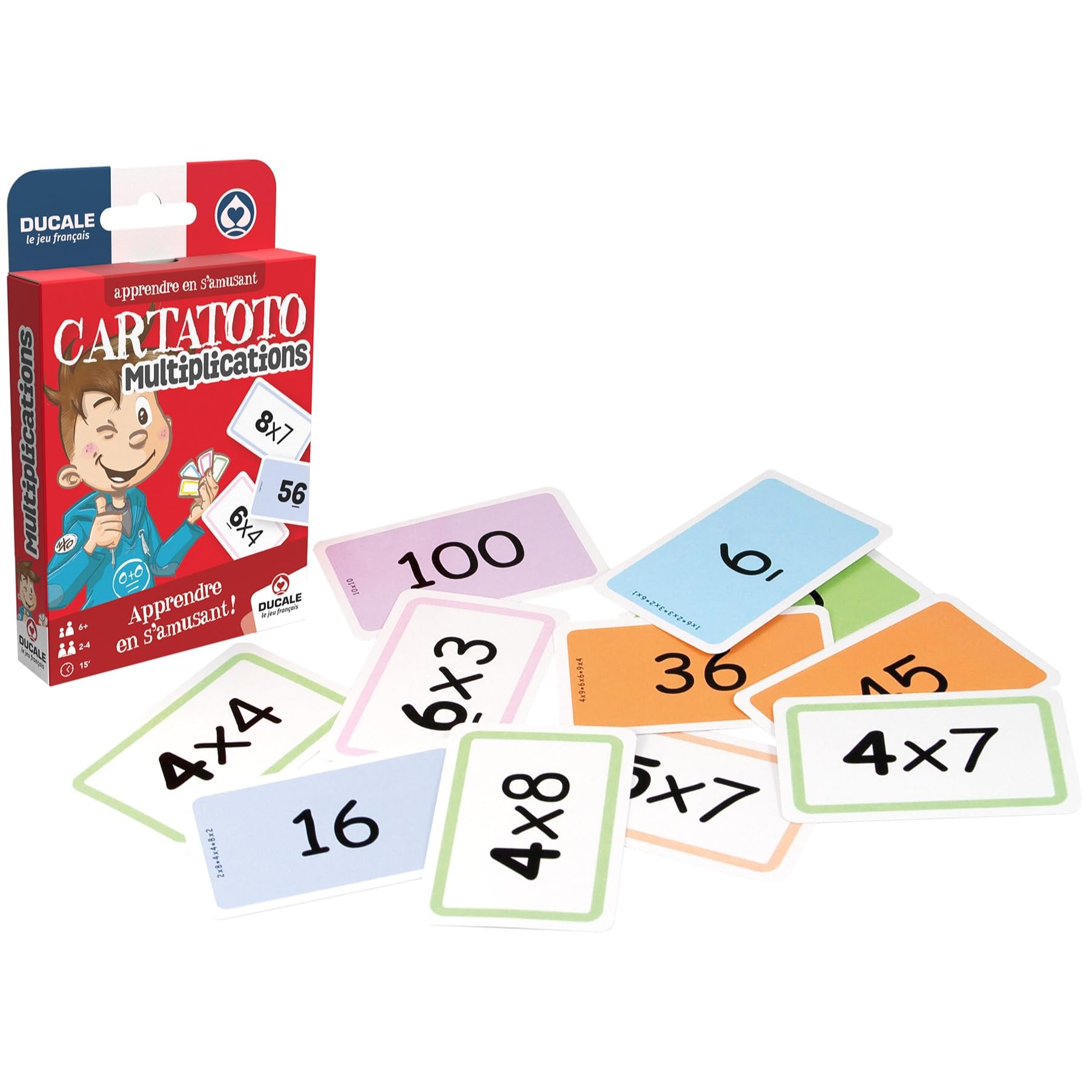 France Cartes Ducale Cartatoto Moltiplications - Gioco di Carte educativo per Bambini, Imparare a divertirsi - dai 6 Anni