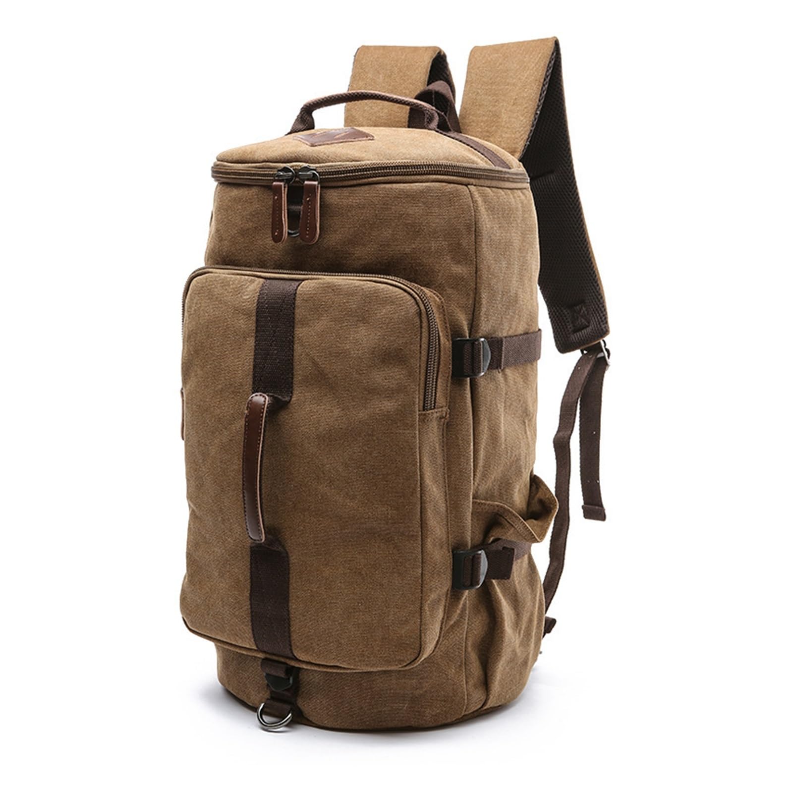 Mochila De Lona De Gran Capacidad, Bolso Bandolera Multifuncional