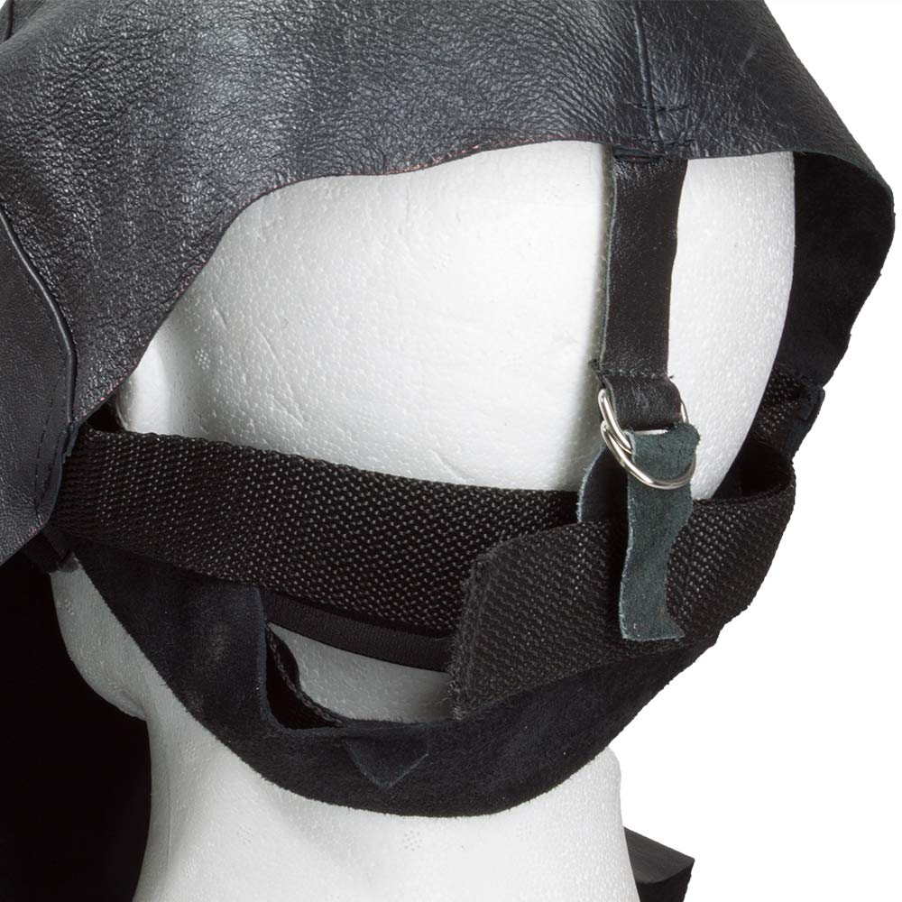 WIG-Lederhaube mit austauschbarer Klappbrille, Ledermaske, Schweißerhaube, Schweißermaske