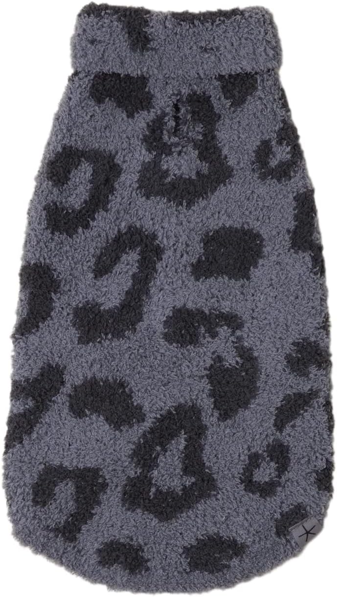 Barefoot Dreams® CozyChic® Barefoot in the Wild Pet Sweater, Graphite-Carbon, Small