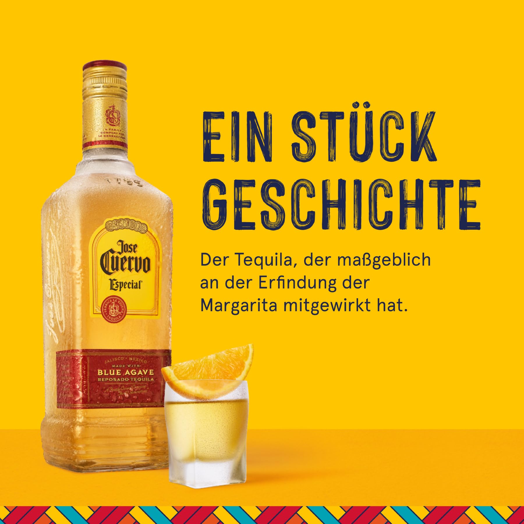 Jose Cuervo Especial Reposado Original Tequila Mexiko (1 x 1,0 l) – mexikanischer Tequila mit 38 % Vol. Alkohol