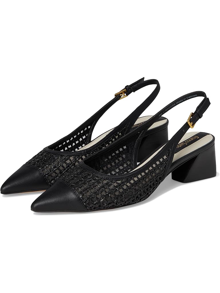 Black Franco Sarto Racer9 Slingback Shoes