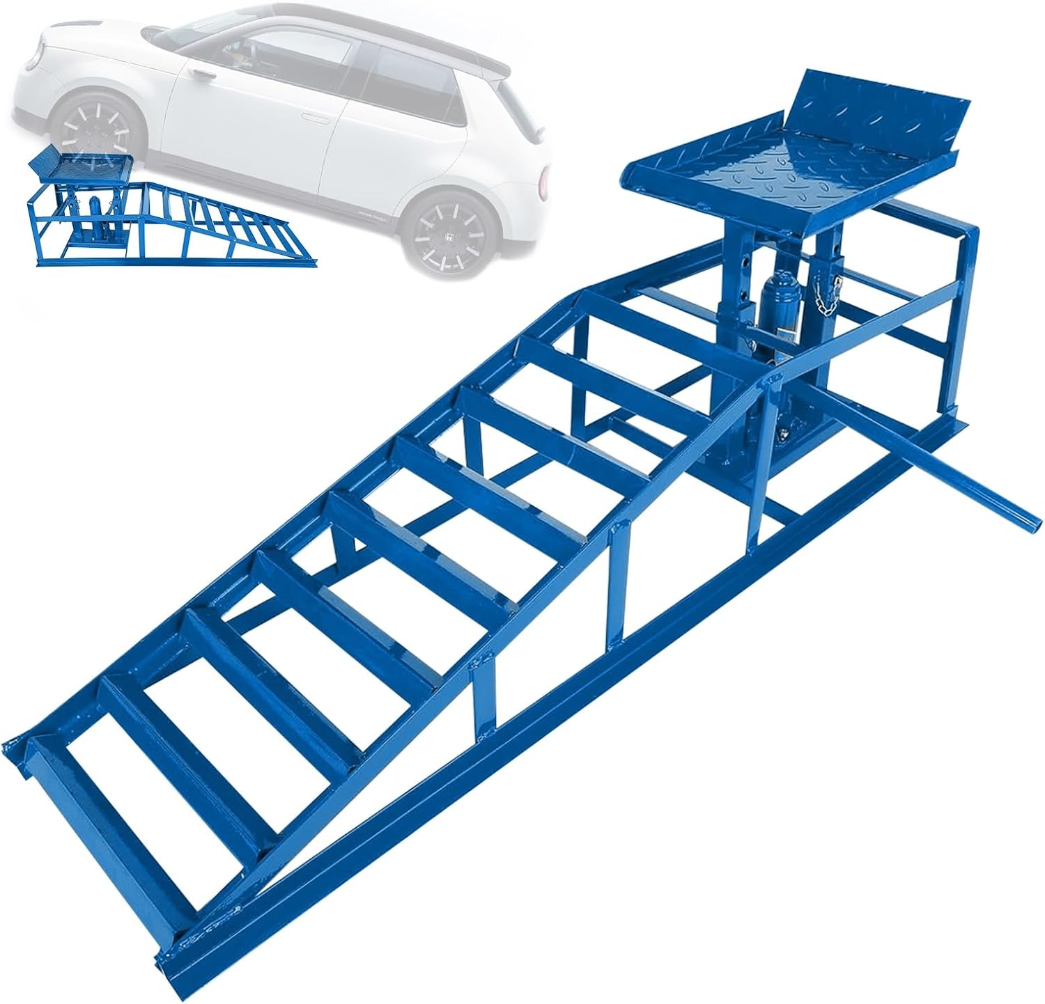 DYUNCZ Hydraulic Car Ramps Auto Ramps Drive Up Heavy Duty