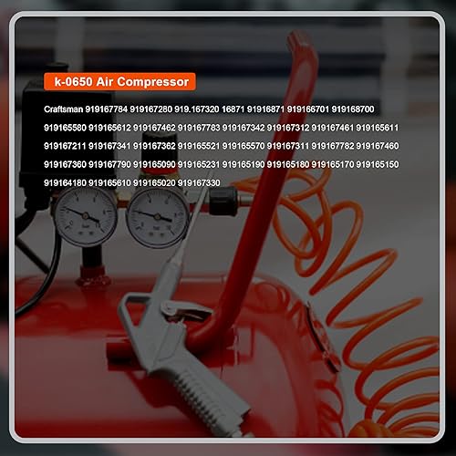 Miniatura 7 de Thaekuns K-0650 Kit de manguito de cilindro para compresor de aire y anillo de compresión, kits de servicio de compresor de aire de cable para