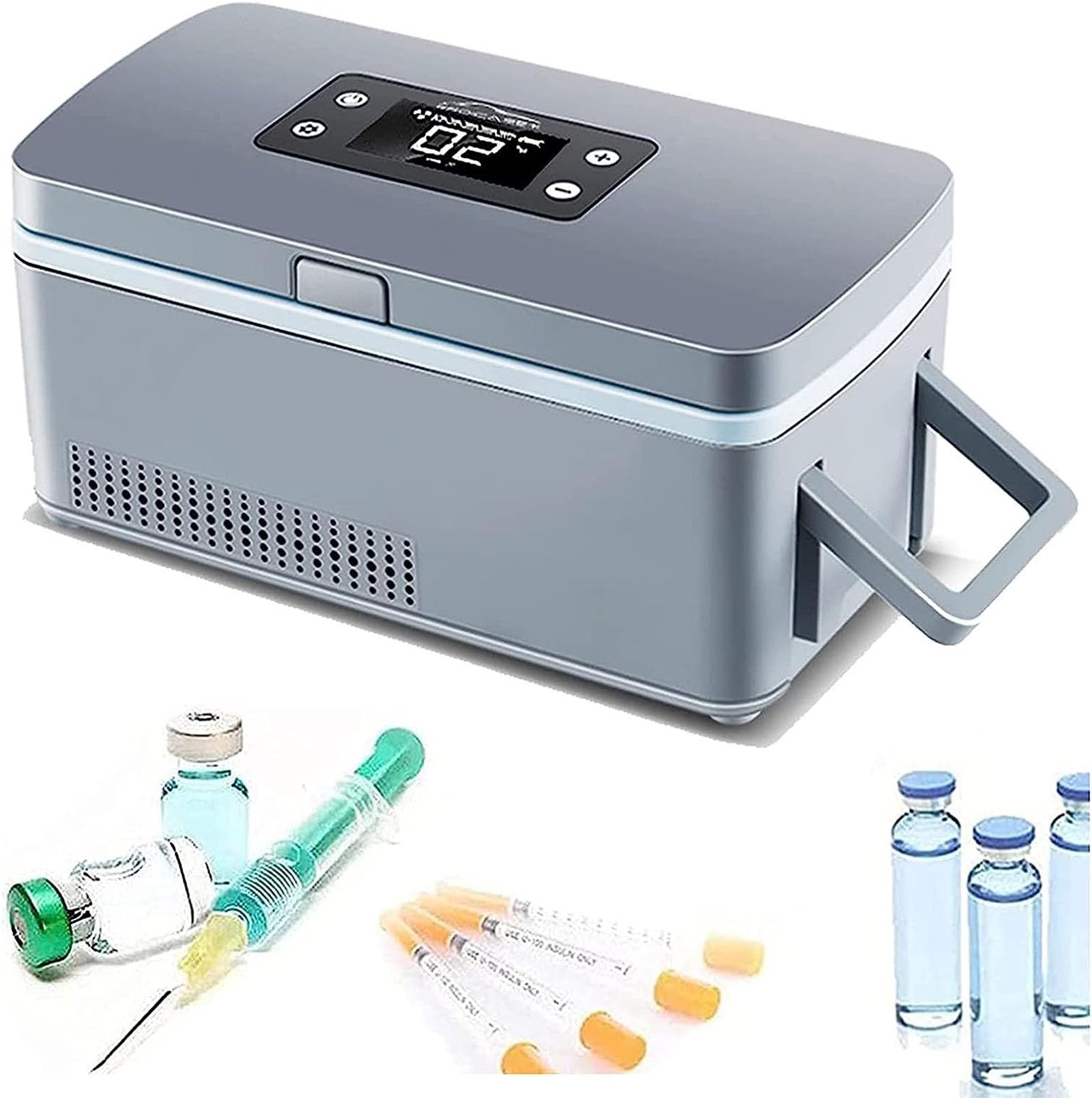 Draagbare Insuline Koeler Box, constante temperatuur 2-8 ℃ Mini Drug Koelkast, lange werktijd voor 8 uur, Mini Medicijn Koelkast met oplaadbare batterij voor auto, reizen, thuis Draagbare Insuline Koeler Box, constante temperatuur 2-8 ℃ Mini Drug Koelkast, lange werktijd voor 8 uur, Mini Medicijn Koelkast met oplaadbare batterij voor auto, reizen, thuis