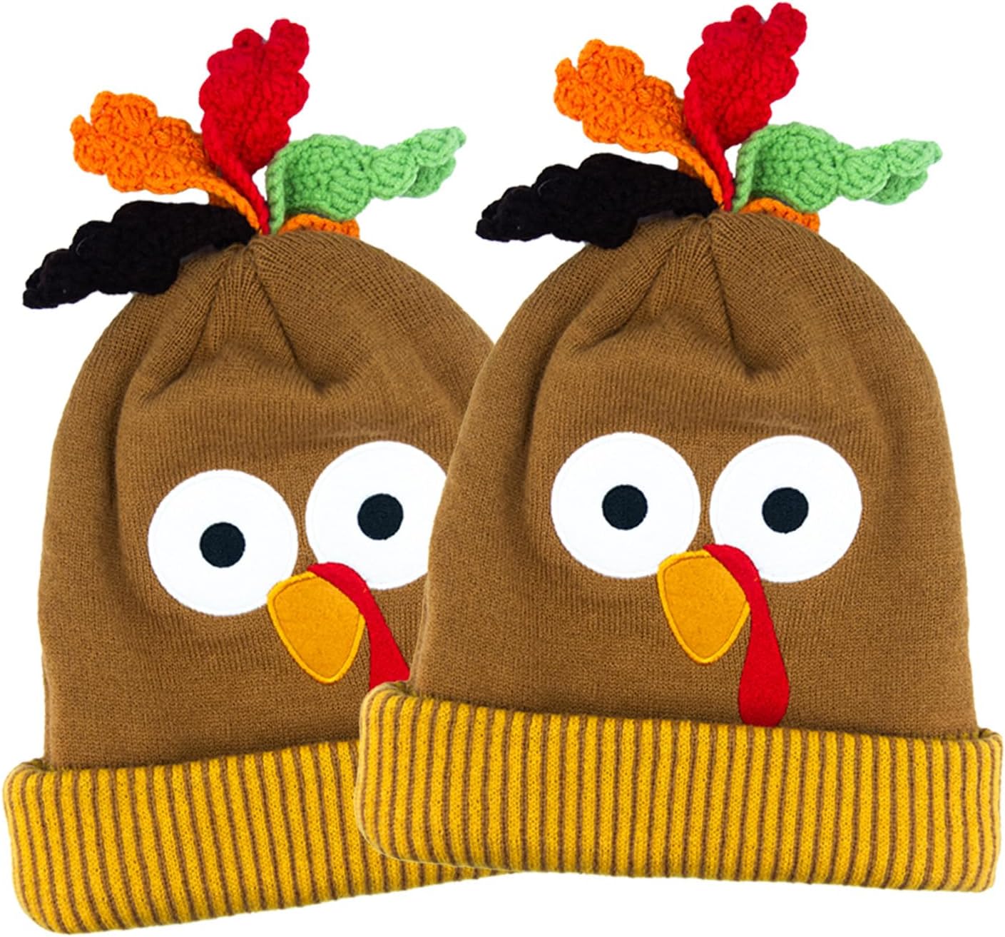 2 Pcs Thanksgiving Turkey Hats For Adults, Thanksgiving