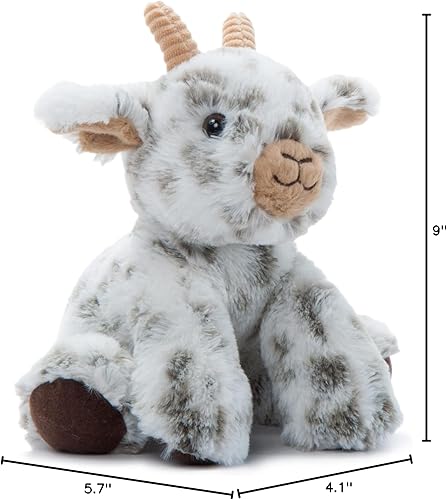 Miniatura 7 de The Petting Zoo Peluche de cabra de peluche, regalos para niños, animales salvajes de granero de vida silvestre, juguete de peluche de cabra de 9