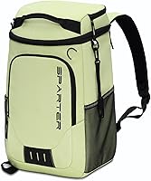 Vista 17 de SPARTER - Mochila enfriadora aislada a prueba de fugas para 33/49 latas, bolsa térmica con 2 compartimentos aislados, mochila de playa, viaje