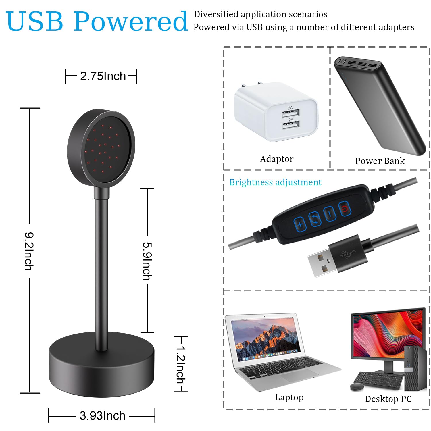 Ulepszone światło IR do VR – kompatybilne z Quest 3s, Quest 3, Quest 2, Quest, PSVR2, pulpit IR, ulepszone śledzenie dłoni, ulepszona czułość uchwytu (adapter w zestawie)